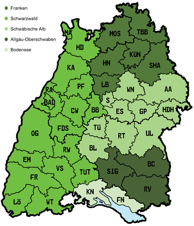 Karte Baden-Wrttemberg